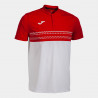 POLO JOMA  SMASH  BLANCO ROJO