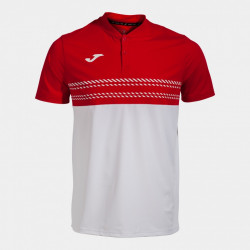 POLO JOMA  SMASH  BLANCO ROJO