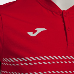 POLO JOMA  SMASH  BLANCO ROJO